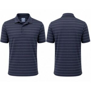 Callaway Opti-Dri  Polo Shirt XXL BLACK STRIPE Golf Short Sleeve Logo